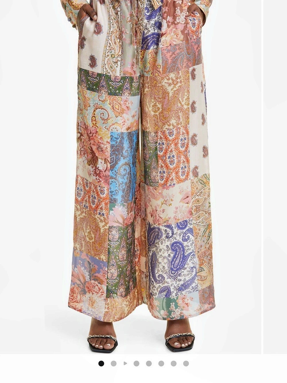Zimmermann Devi Relaxed Pant Paisley Wide Leg Pants Multicolor Size 3/ Large NWT